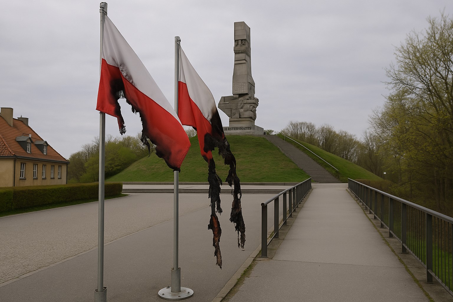 Westerplatte 2025: profanacja flag i włamania – sprawca zatrzymany