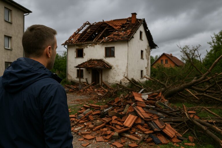 Zniszczenia po tornadzie w Zagrzebiu – skutki ekstremalnej pogody kwiecień 2025