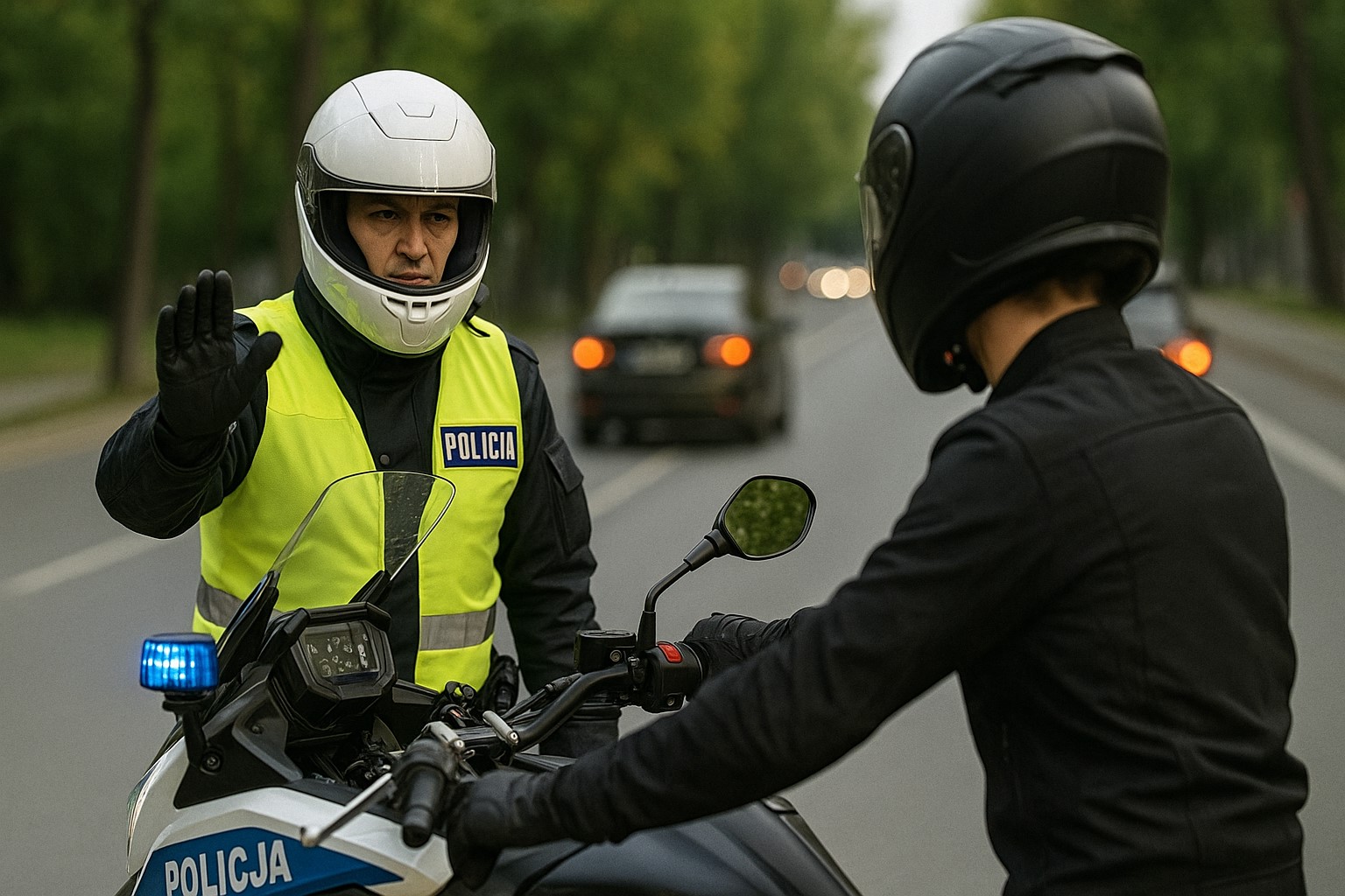 Jazda na motocyklu ze słuchawkami – co mówi polskie prawo