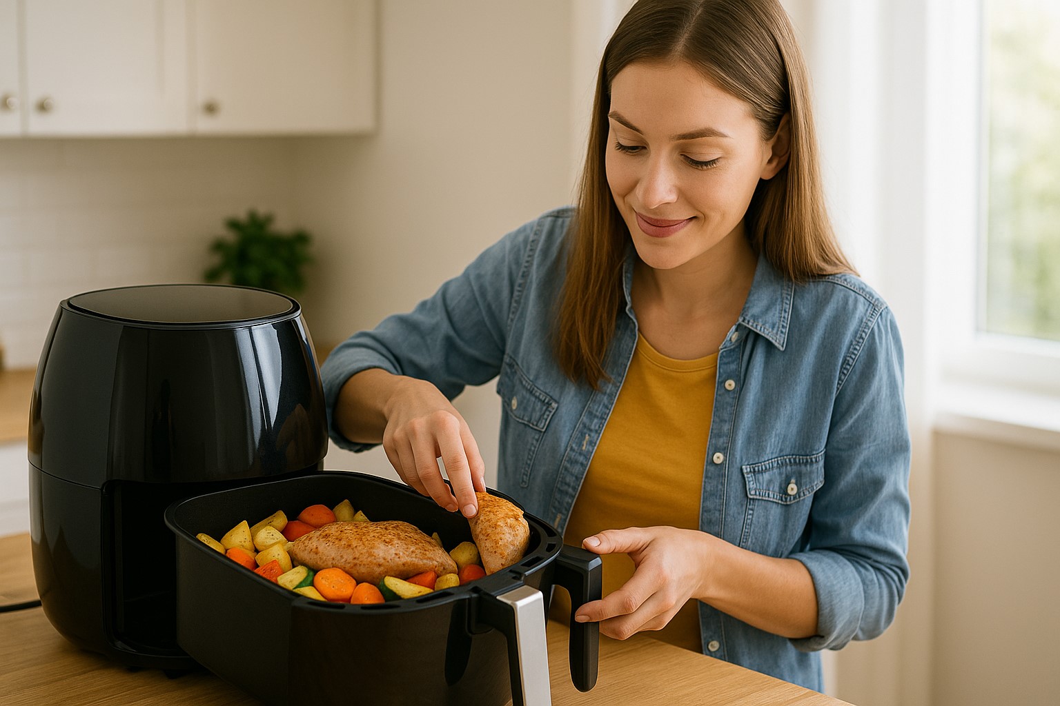 Air fryer – soczysty indyk z warzywami bez smażenia i piekarnika