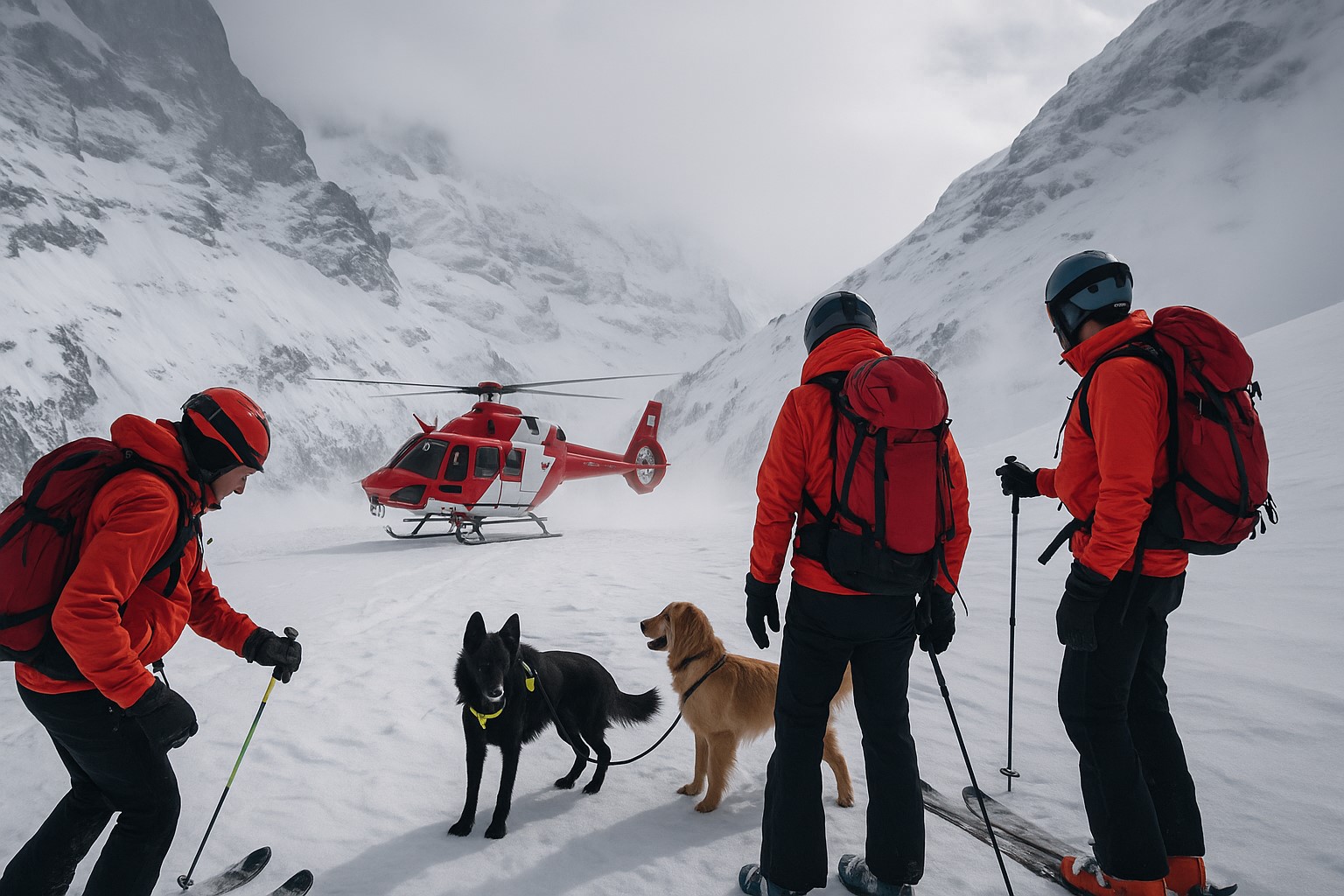 Eiger: lawina porwała siedem osób – dwie nie żyją, pięć rannych