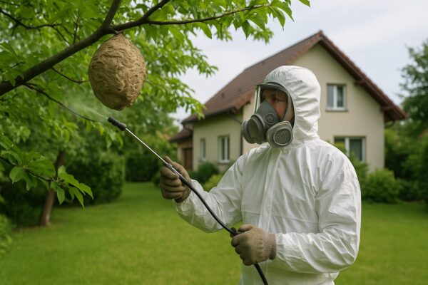 Jak zgodnie z prawem i bez ryzyka usunąć gniazdo szerszeni z ogrodu