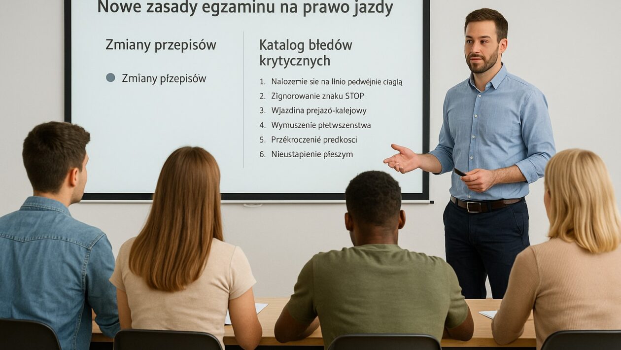 Prawo jazdy 2025 – katalog błędów krytycznych, tabela nr 9, zmiany przepisów